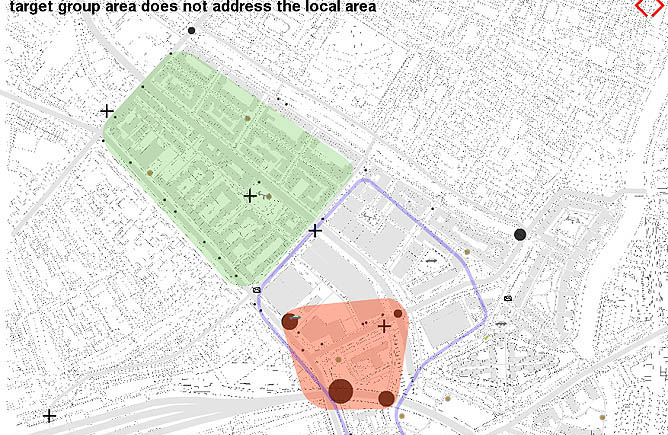 Areas: Target group vs local area