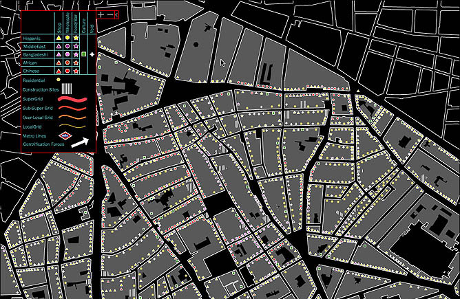 Lavapies Map - Detail