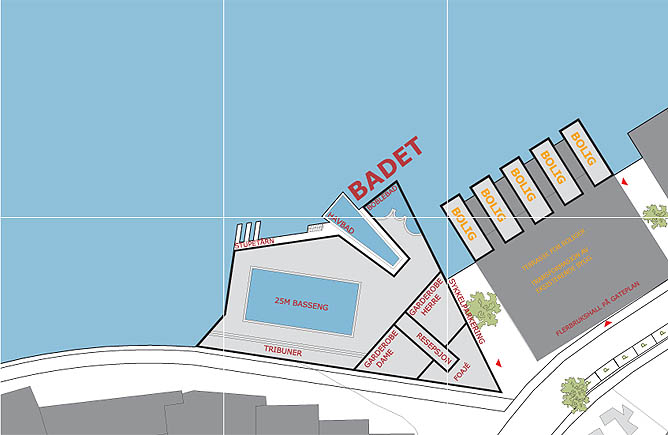 Plan close-up: Public bath