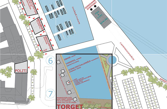 Plan close-up: Public square