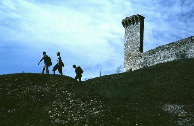 Climbing on the hill, Assisi