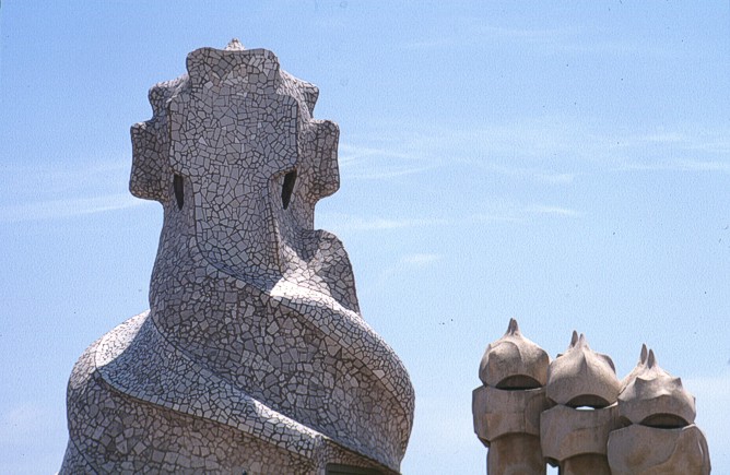 Casa Mila (La Pedrera), Roofscape, Antoni Gaudi