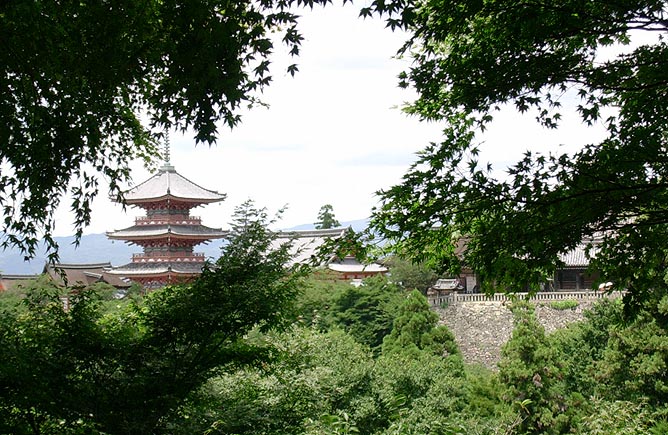 Kiyomizu-dera, Kyoto, forest view