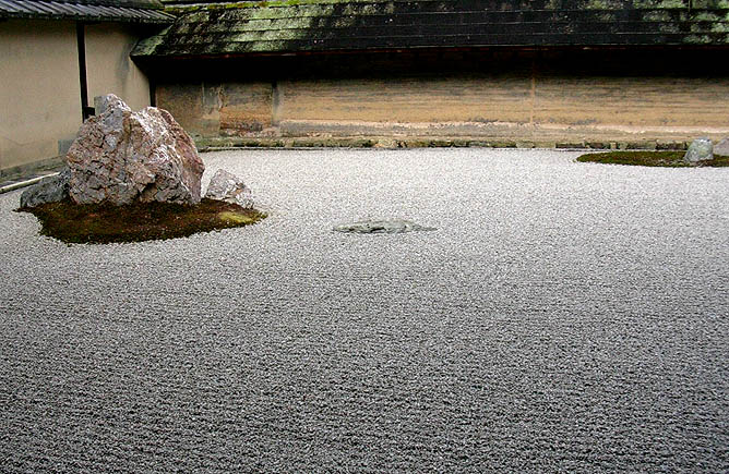 Sand garden, Ryoan-ji, Kyoto