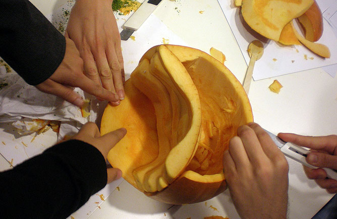 The Albion Pumpkin taking shape