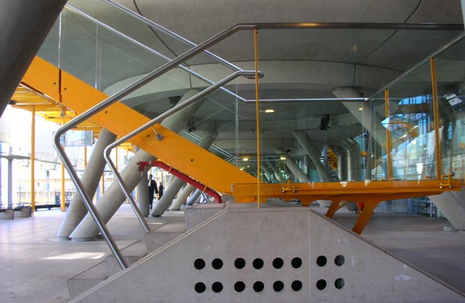 Law Courts Interior, Bordeaux, Richard Rogers