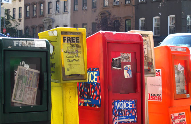 Newspaper boxes