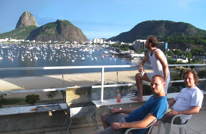 New Year, BBQ on the terrace, Rio de Janeiro