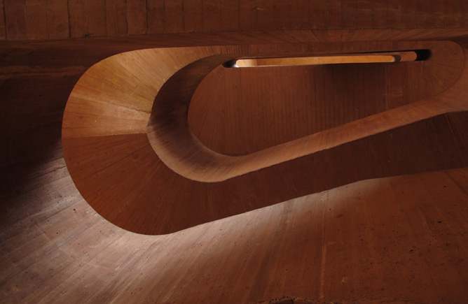 Herzog De Meuron: Museum Küppersmühle, Duisburg, Interior Staircase