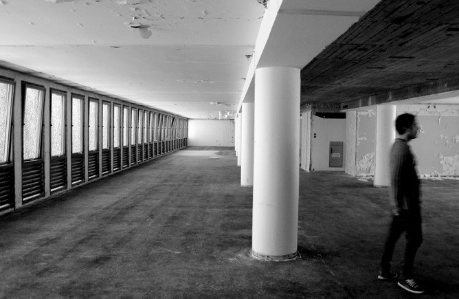 Erling Viksjø: Høyblokka - interior, typical office floor