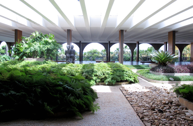 Oscar Niemeyer: Palácio do Itamaraty, roof garden